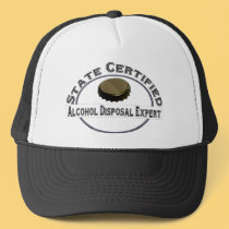 Alcohol Disposal Expert hats