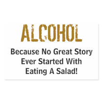 Alcohol Rectangle Sticker