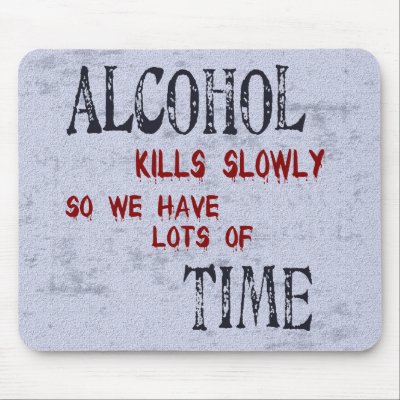 Alcohol Time Mouse Pads by SillyShirts