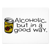 Alcoholic But In A Good Way Beer Personalized Invitation