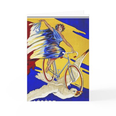 Alcyon Cycles - Vintage Bicycle Art Greeting Cards by VintageCabaret
