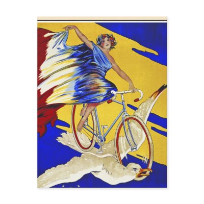 Alcyon Cycles - Vintage Bicycle Art Postcard by VintageCabaret