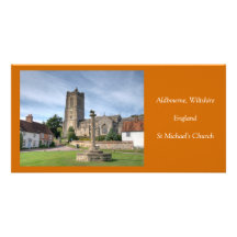 Aldbourne Wiltshire St Michaels's Church Photo Card Template