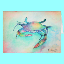 Alecia's Early Paintings -"The Blue Crab" cards
