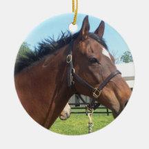 Alert Arabian Horse Ornament