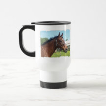Alert Arabian Horse Plastic Travel Mug