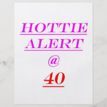 Alerte de 40 Hottie Prospectus Personnalisés