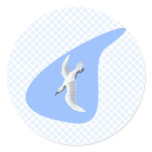 Alex Albatross Round Sticker