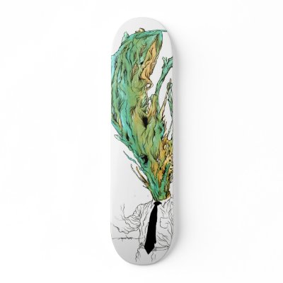 Alex Pardee "Migraine" Skate Deck by AP_pardee
