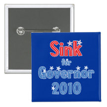 Alex Sink for Governor 2010 Star Design Pinback Button