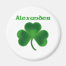 Alexander Shamrock Fridge Magnets