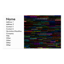 Alexander Text Design I Business/Profile Card Business Card Templates