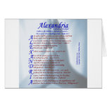 Alexandria Acrostic Cards