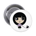Alexie and Pancake Pinback Button
