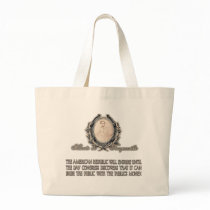 Alexis de Tocqueville Quote: America's Lifetime Tote Bag