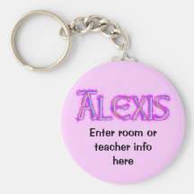 Alexis Name Tag Key Chain