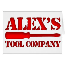 Alex's Tool Company Greeting Card