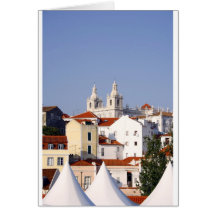 Alfama, Lisbon, Portugal Cartao
