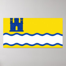 Alfara De Carles, Spain flag Print