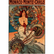 Alfons Mucha Monaco Monte Carlo Photo Cut Outs