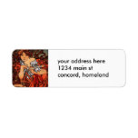 Alfons Mucha Perfecta Return Address Label