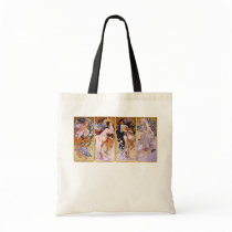 Alfons Mucha ~ The four seasons Tote Bags