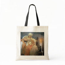 Alfons Mucha ~ Women with Burning Candle Bag