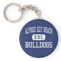 Alfred Ely Beach - Bulldogs - High - Savannah Keychain