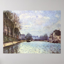 Alfred Sisley - Ansicht Kanals Saint-Martin 1870