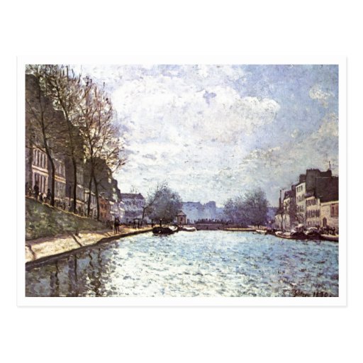 Alfred Sisley - Ansicht Kanals St Martin 1870 Carte Postale
