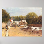 Alfred Sisley Erster Schnee in Louveciennes 1870 Print