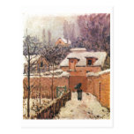 Alfred Sisley Garten im Louveciennes Schnee 1874 Cartes Postales
