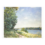 Alfred Sisley - huile de Normandie 1894 sur la toi Carte Postale