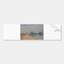 Alfred Sisley la route au Hampton Court 1874 Adhésif Pour Voiture