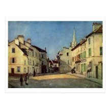 Alfred Sisley - Platz in Argenteuil 1872 Oil Print Post Card