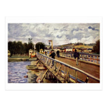 Alfred_Sisley Steg in Argenteuil 1872 Oil Bridge Post Cards