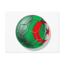 Algeria flag Algerian soccer ball gifts Postcard