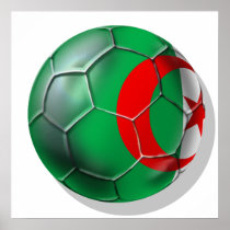 Algeria flag Algerian soccer ball gifts Poster