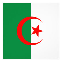 Algeria Flag Invitation