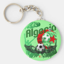 Algeria grunge art Football fans Algerie gifts Key Chains