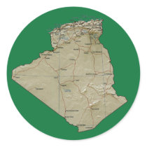 Algeria Map Sticker