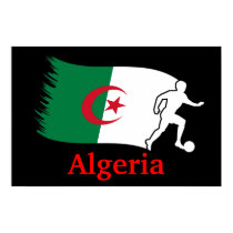 Algeria Soccer Flag posters