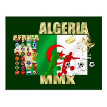 Algeria Soccer Football MMX Africa 2010 gifts Postcard