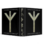 Algiz Rune gold Vinyl Binders