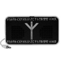 Algiz Rune grey speakers