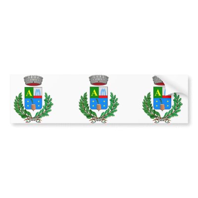 Algua Stemma, Italy Bumper Stickers by bestflag