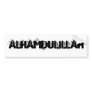 Alhamdulillah Bumper Sticker