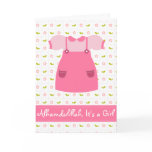 Alhamdulillah It's A Girl Newborn Card