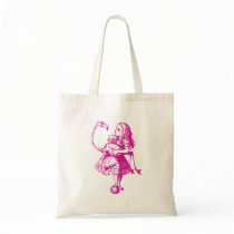 Alice and Flamingo Inked Pink Bag