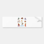 Alice and Friends in Wonderland Bumper Stickers
